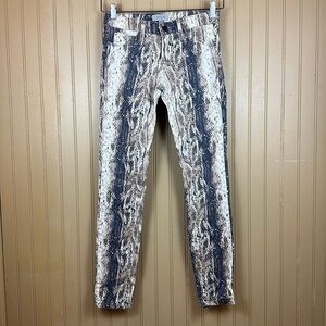 S.Y.L.K. Reptile Print Skinny Jeans Size 26
